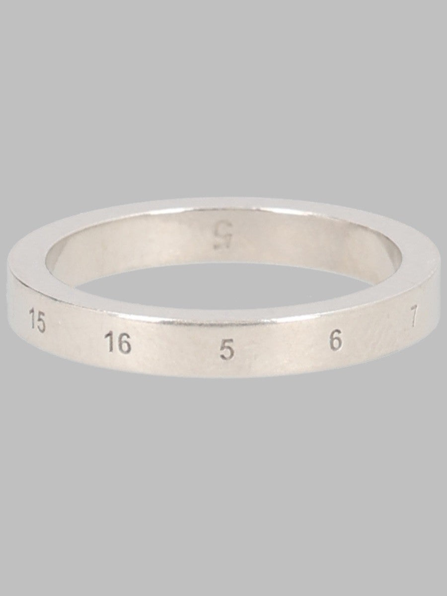 Maison Margiela Unisex Anello Numeric Silver