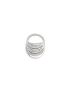 Panconesi Women's Triptych Blow Ring Silver, view 3