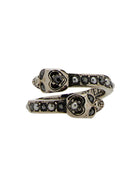 Alexander McQueen Women's Twin Skull Ring Silver