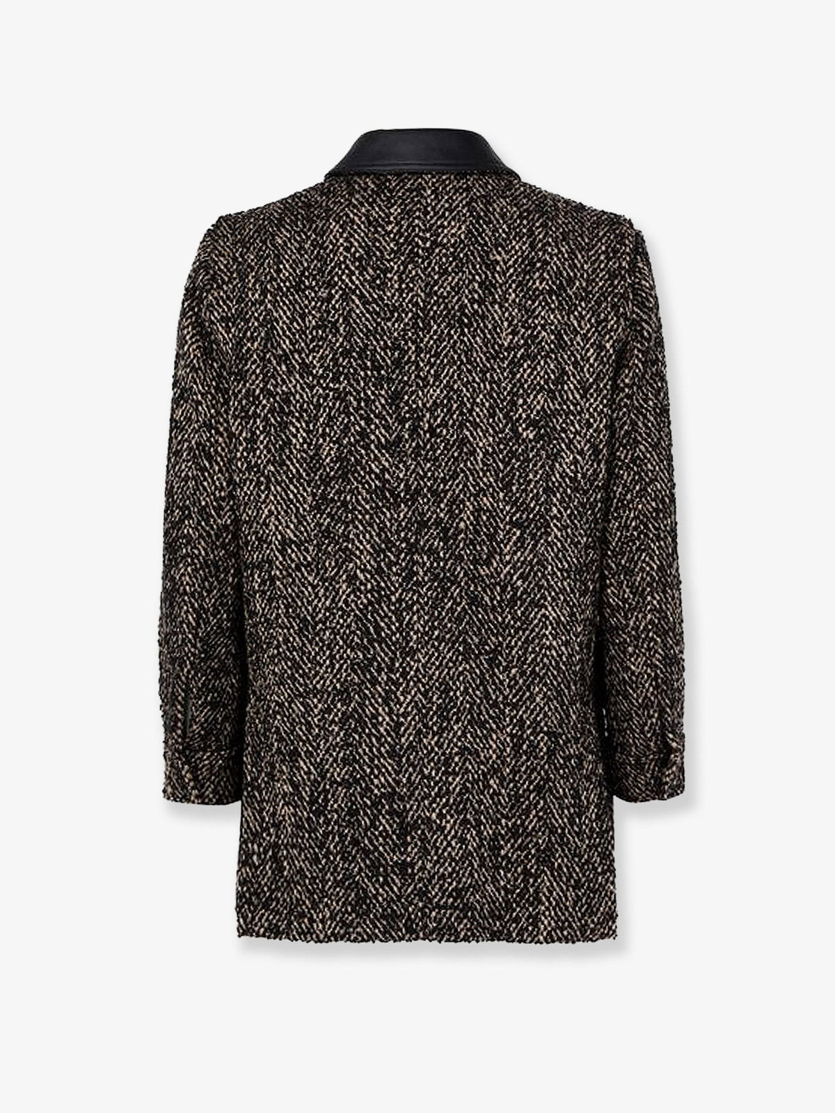 Max Mara Women's Angio Virgin Wool Coat Brown, view 2