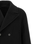 Fendi Angora and Wool Coat Black, view 3