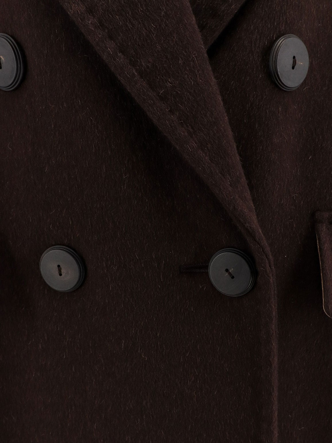 Max Mara Women's Angus Cashmere and Alpaca Coat Black