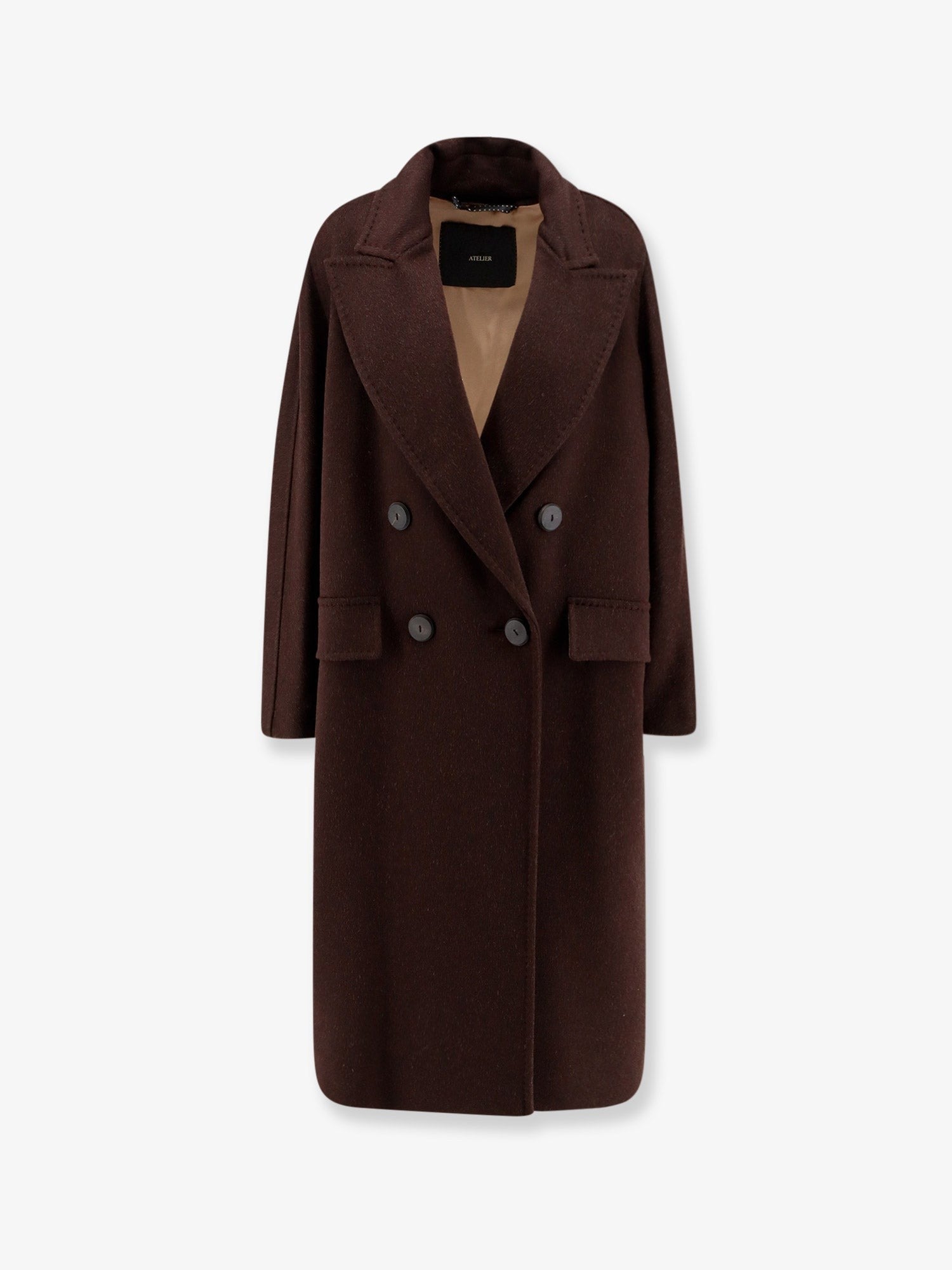Max Mara Women's Angus Cashmere and Alpaca Coat Black