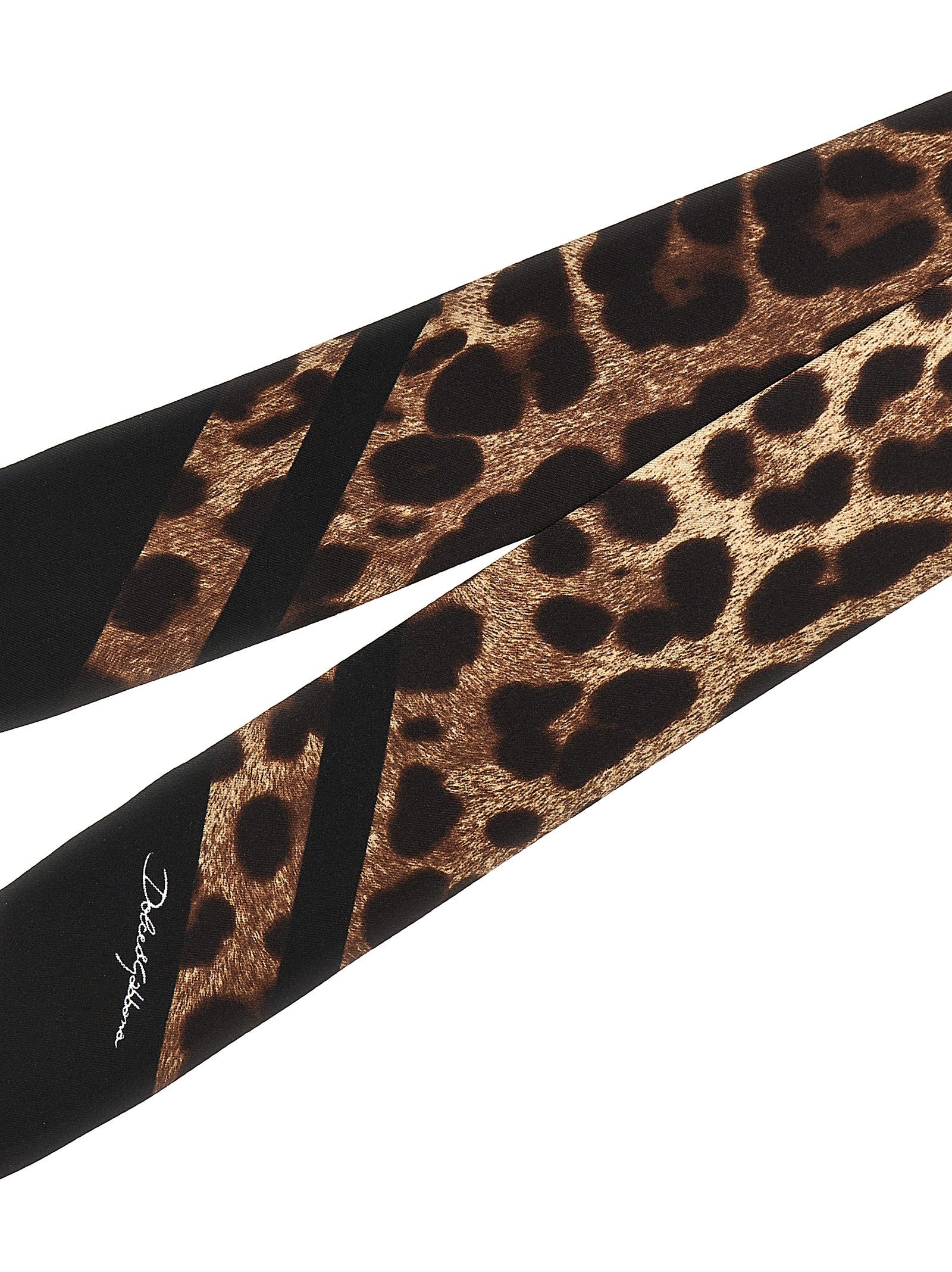 Dolce &amp; Gabbana Animal Bandeau Brown