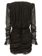 ROTATE Birger Christensen Animal Dress Brown, view 2