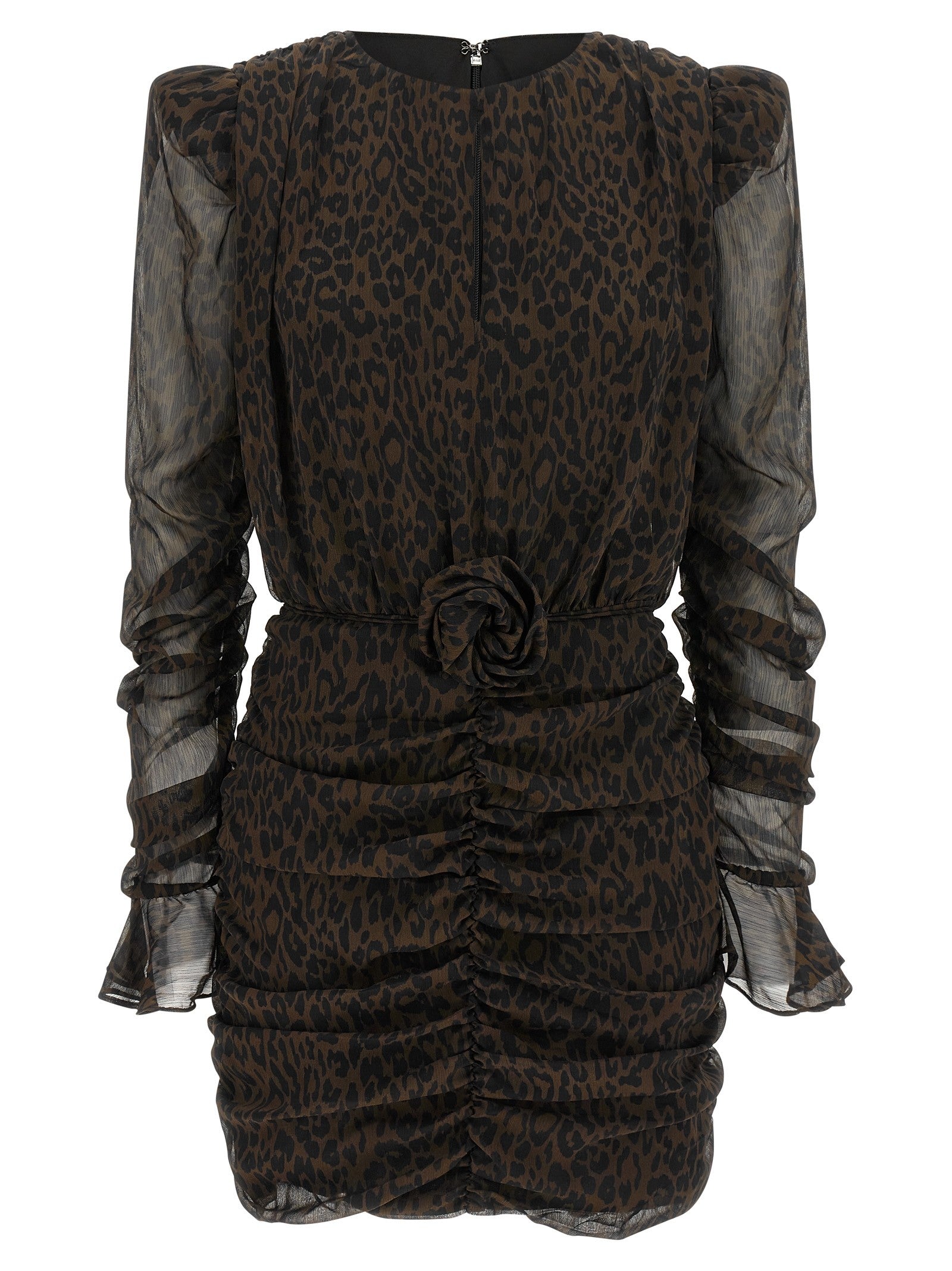 ROTATE Birger Christensen Animal Dress Brown