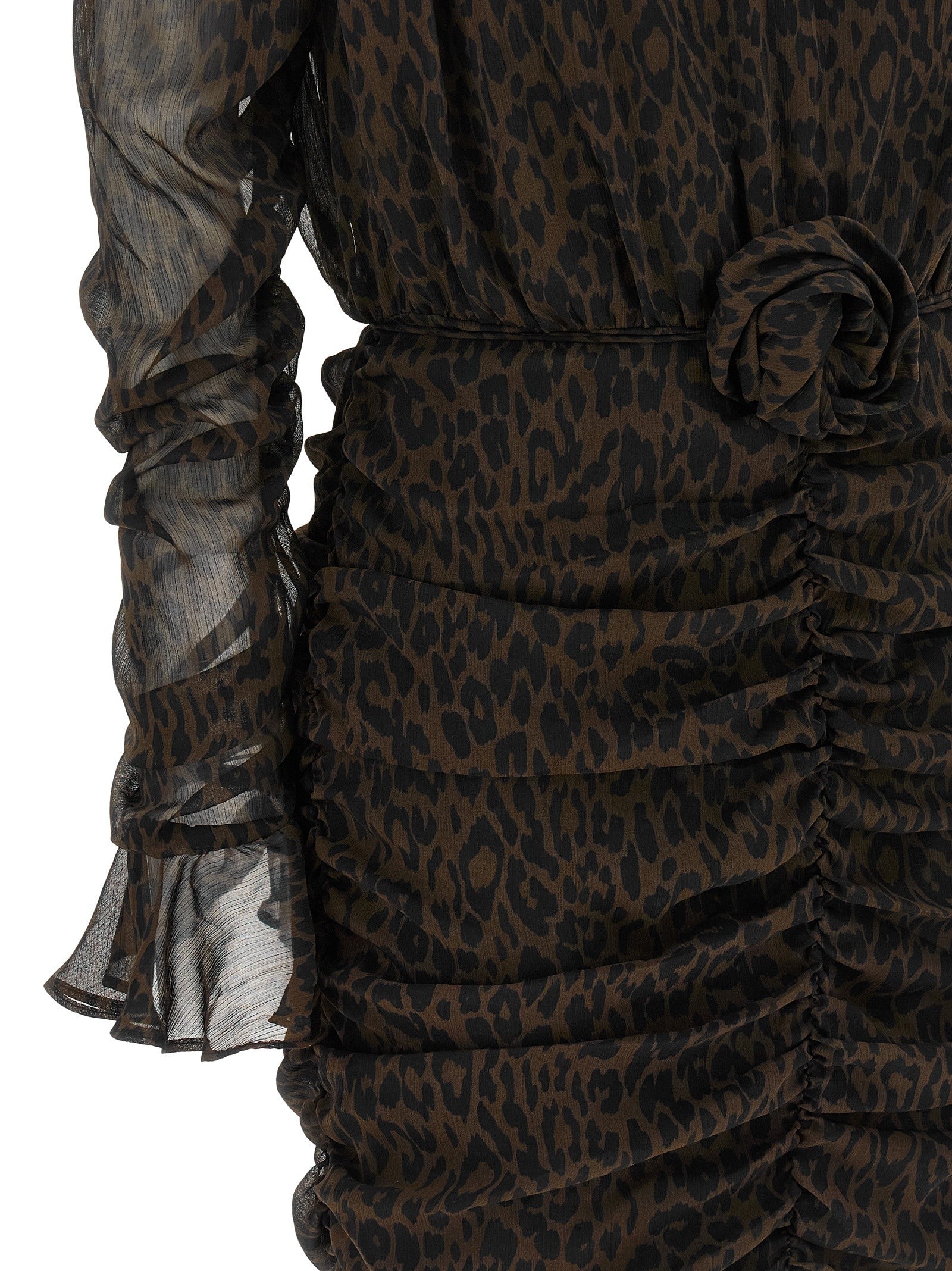ROTATE Birger Christensen Animal Dress Brown