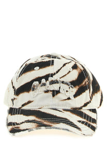 Ganni Animal Print Cap Gold