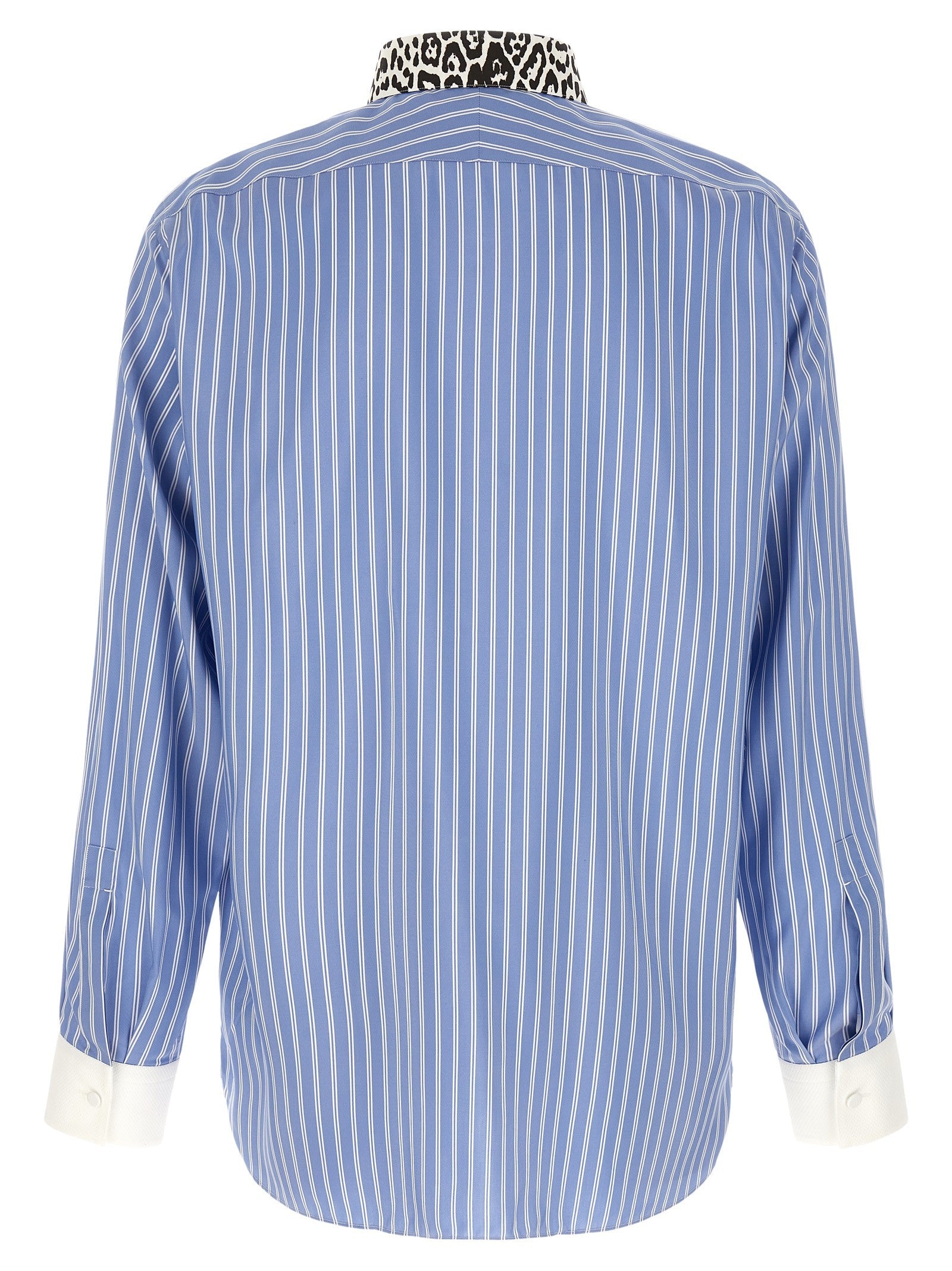 Tom Ford Animal Print Collar Shirt Gold