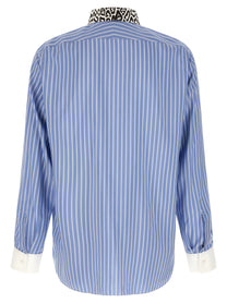 Tom Ford Animal Print Collar Shirt Gold