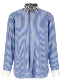 Tom Ford Animal Print Collar Shirt Gold
