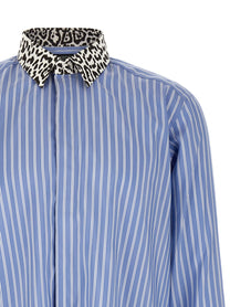 Tom Ford Animal Print Collar Shirt Gold