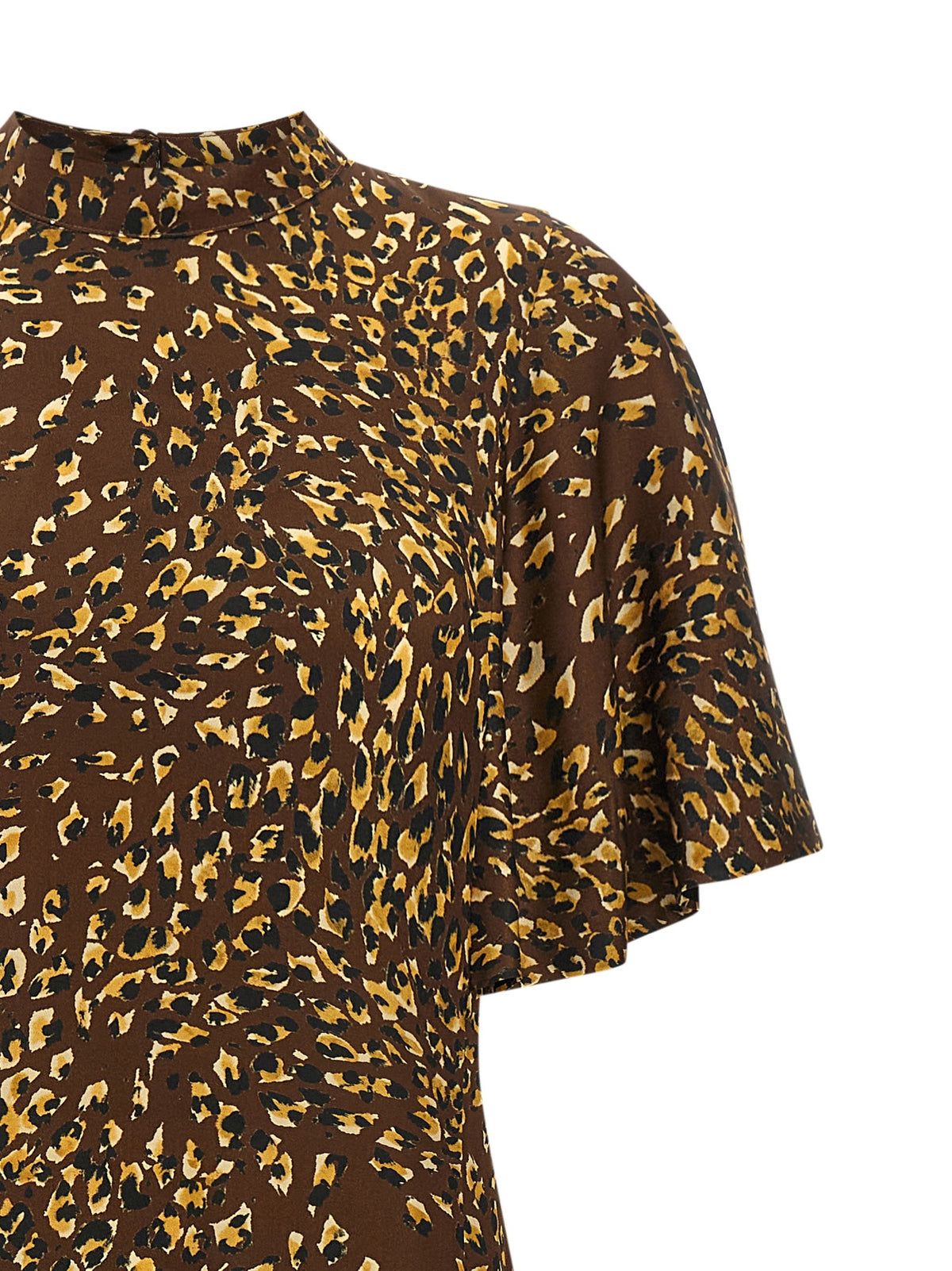 TWINSET Animal Print Dress Brown