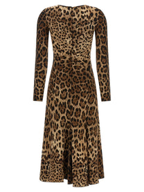 Dolce &amp; Gabbana Animal Print Dress Brown