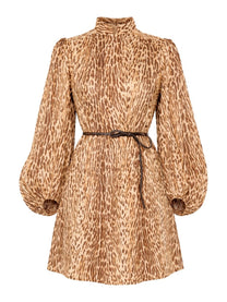 Zimmermann Women's Animal Print Mini Dress Pattern