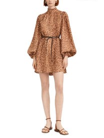 Zimmermann Women's Animal Print Mini Dress Pattern