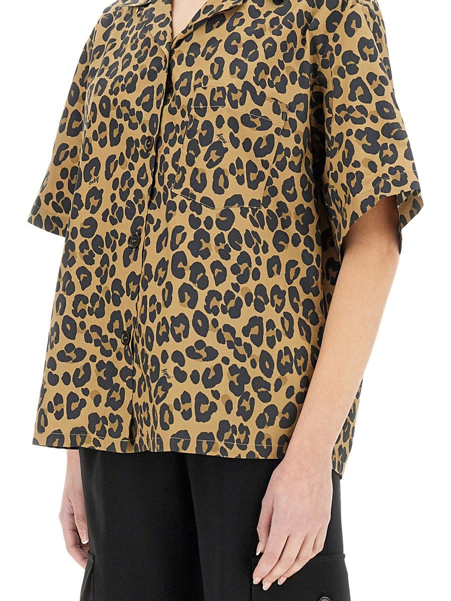 Aspesi Women's Animal Print Shirt Pattern Aspesi