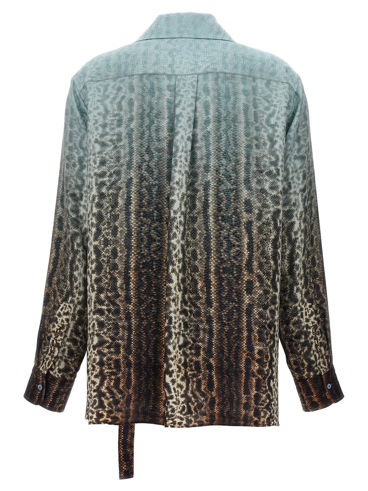 Fendi Animal Print Shirt Gold