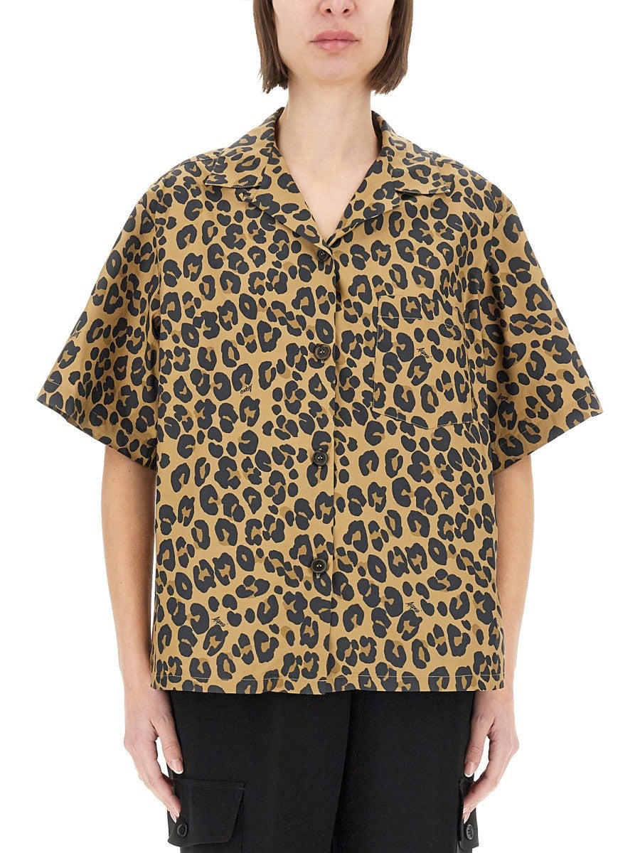 Aspesi Women's Animal Print Shirt Pattern Aspesi