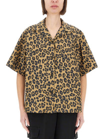 Aspesi Women's Animal Print Shirt Pattern Aspesi