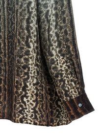 Fendi Animal Print Shirt Gold