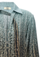 Fendi Animal Print Shirt Gold