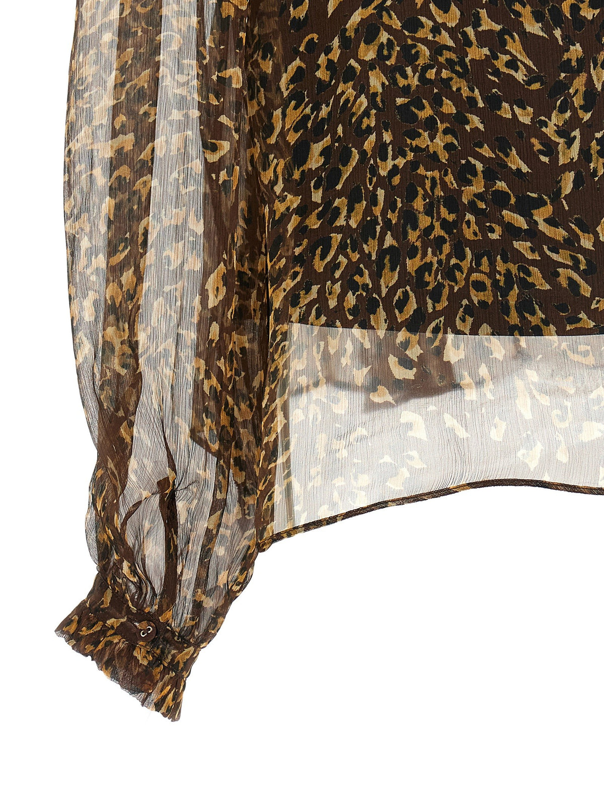 TWINSET Animal Shirt Brown