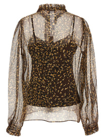 TWINSET Animal Shirt Brown