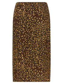 TWINSET Animal Skirt Brown