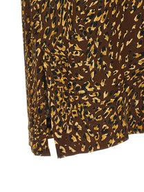 TWINSET Animal Skirt Brown