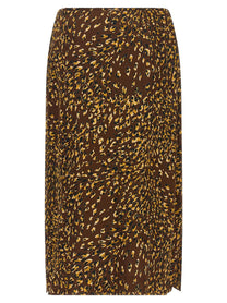 TWINSET Animal Skirt Brown