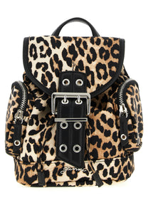 Ganni Animalier Bucky Backpack Brown
