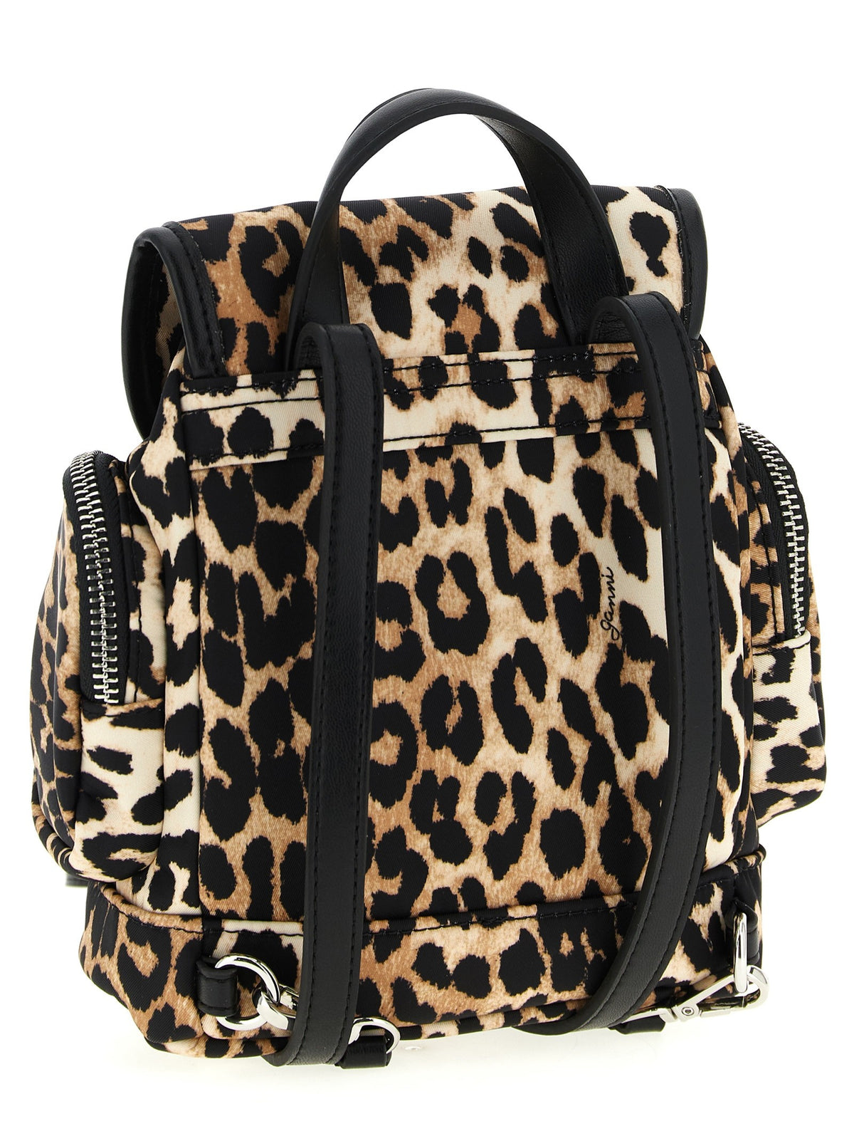 Ganni Animalier Bucky Backpack Brown, view 2