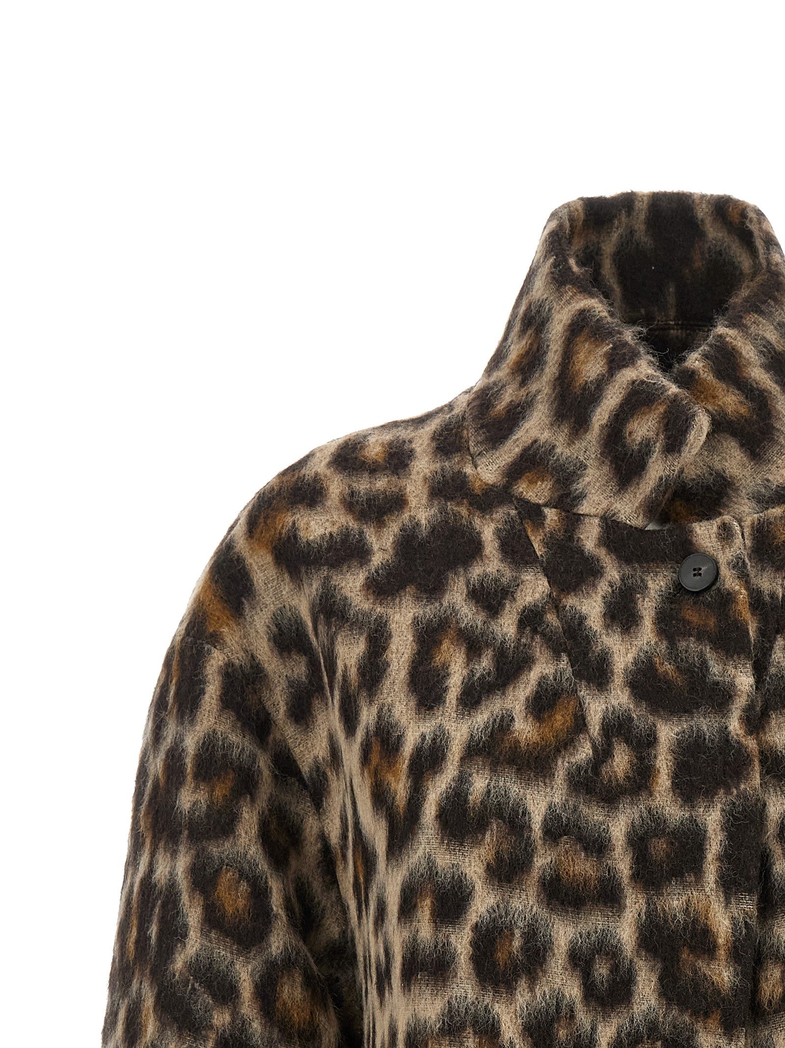 Alberto Biani Animalier Caban Beige