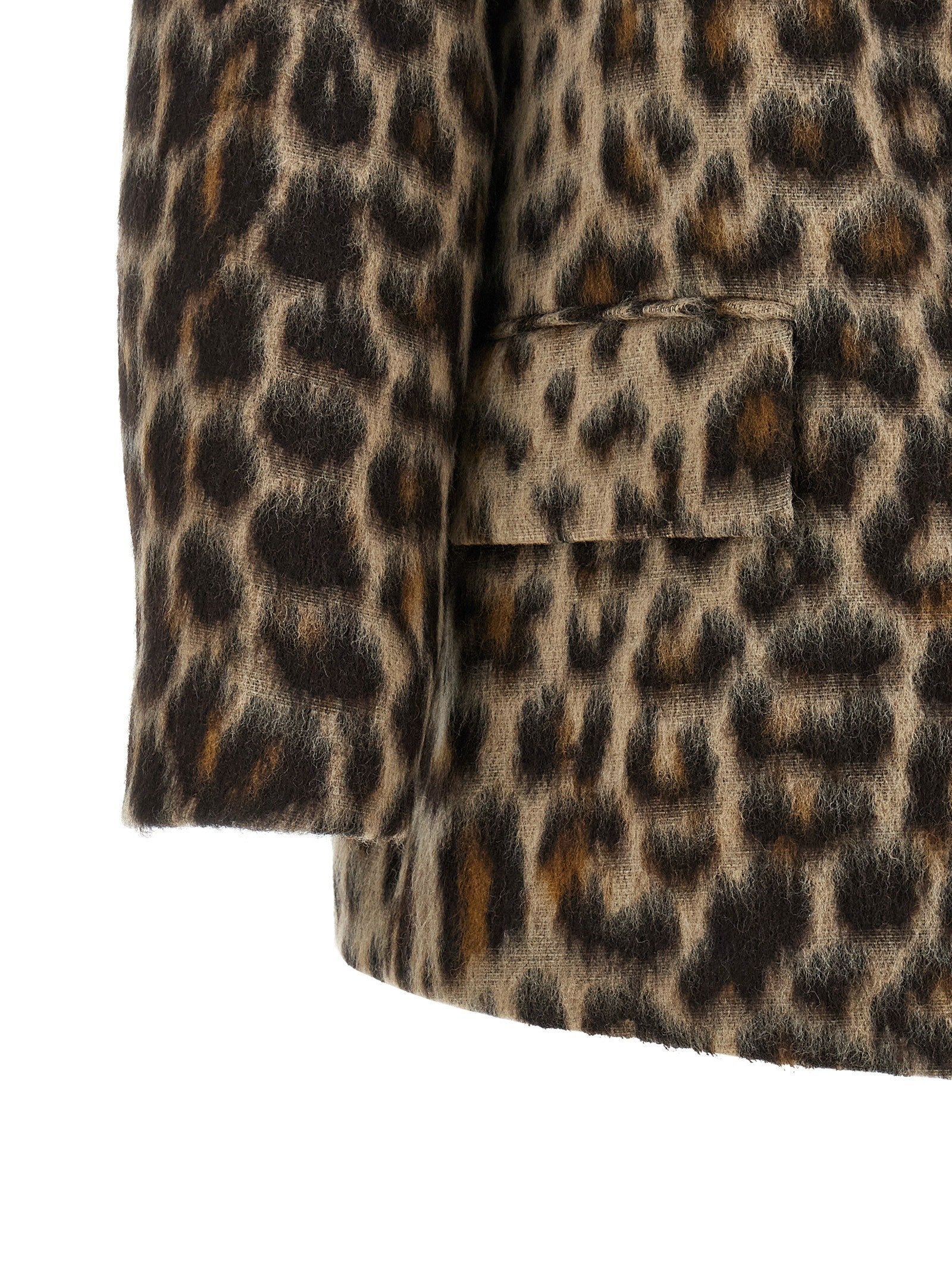 Alberto Biani Animalier Caban Beige