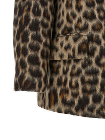 Alberto Biani Animalier Caban Beige