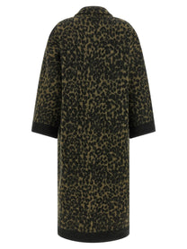 Nude Lucy Animalier Coat Green