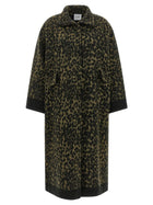 Nude Lucy Animalier Coat Green