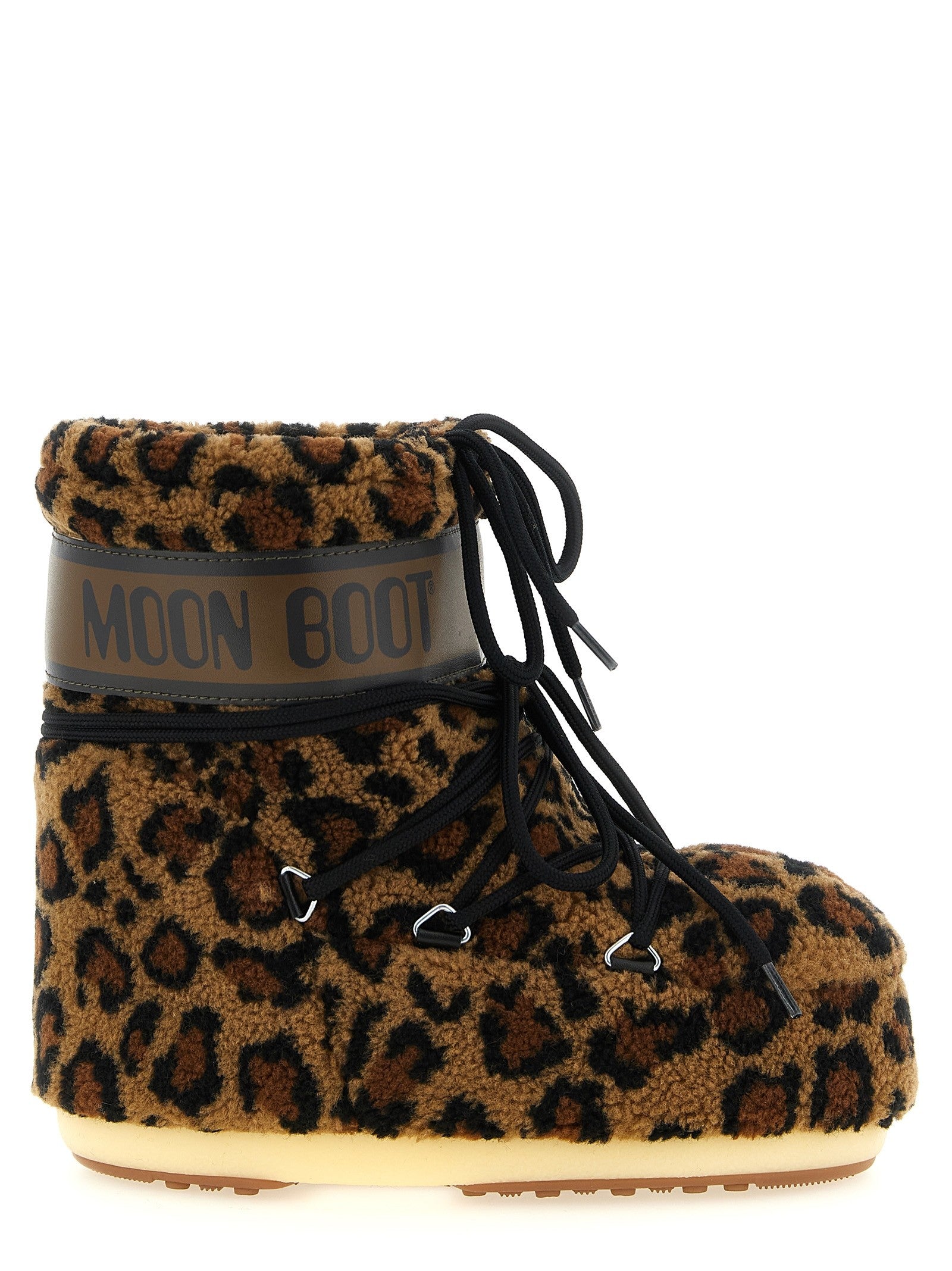 Moon Boot Animalier Icon Low Ankle Boots Brown