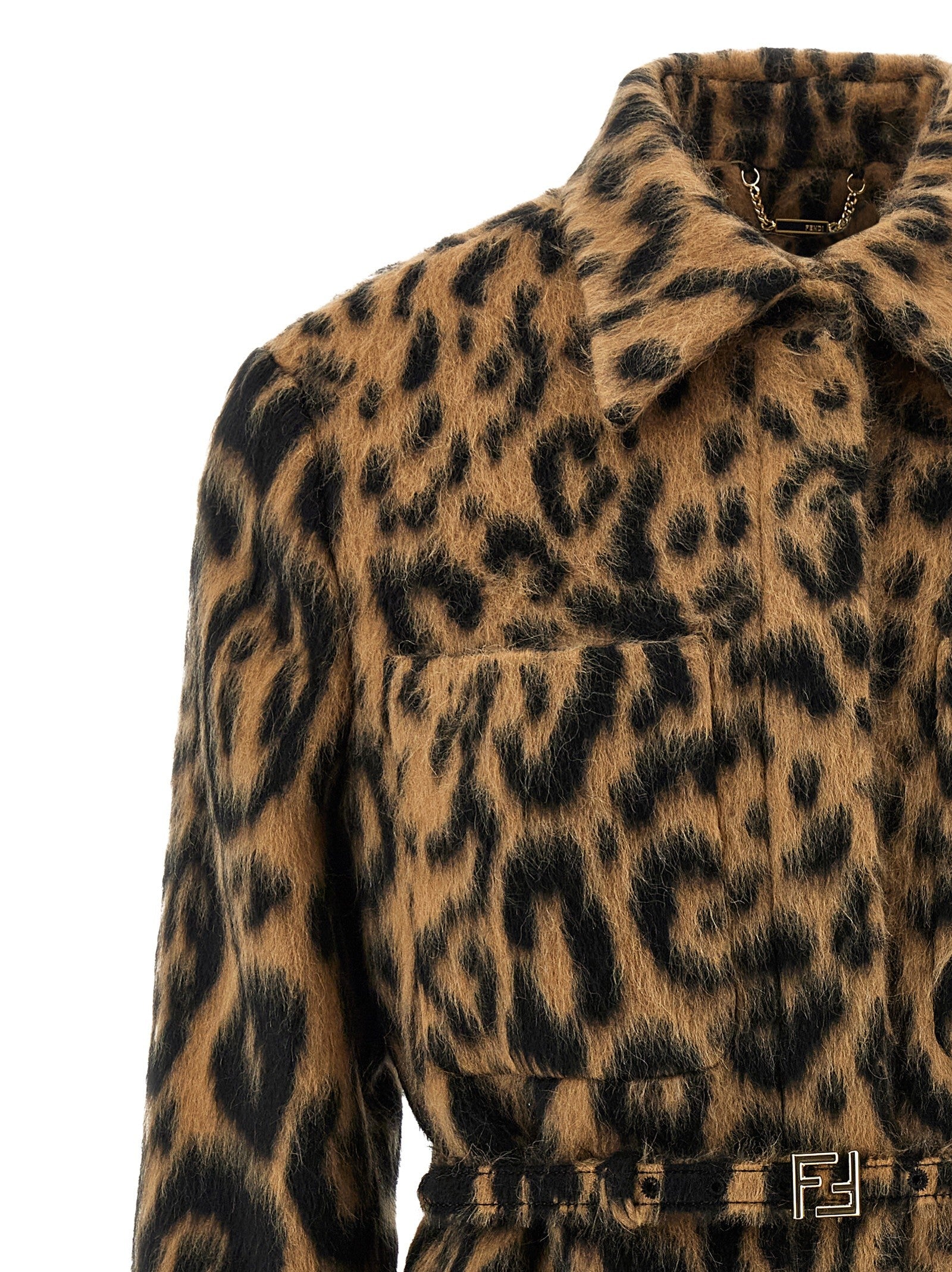 Fendi Animalier Jacket Beige