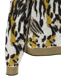 Missoni Animalier Motif Sweater Gold