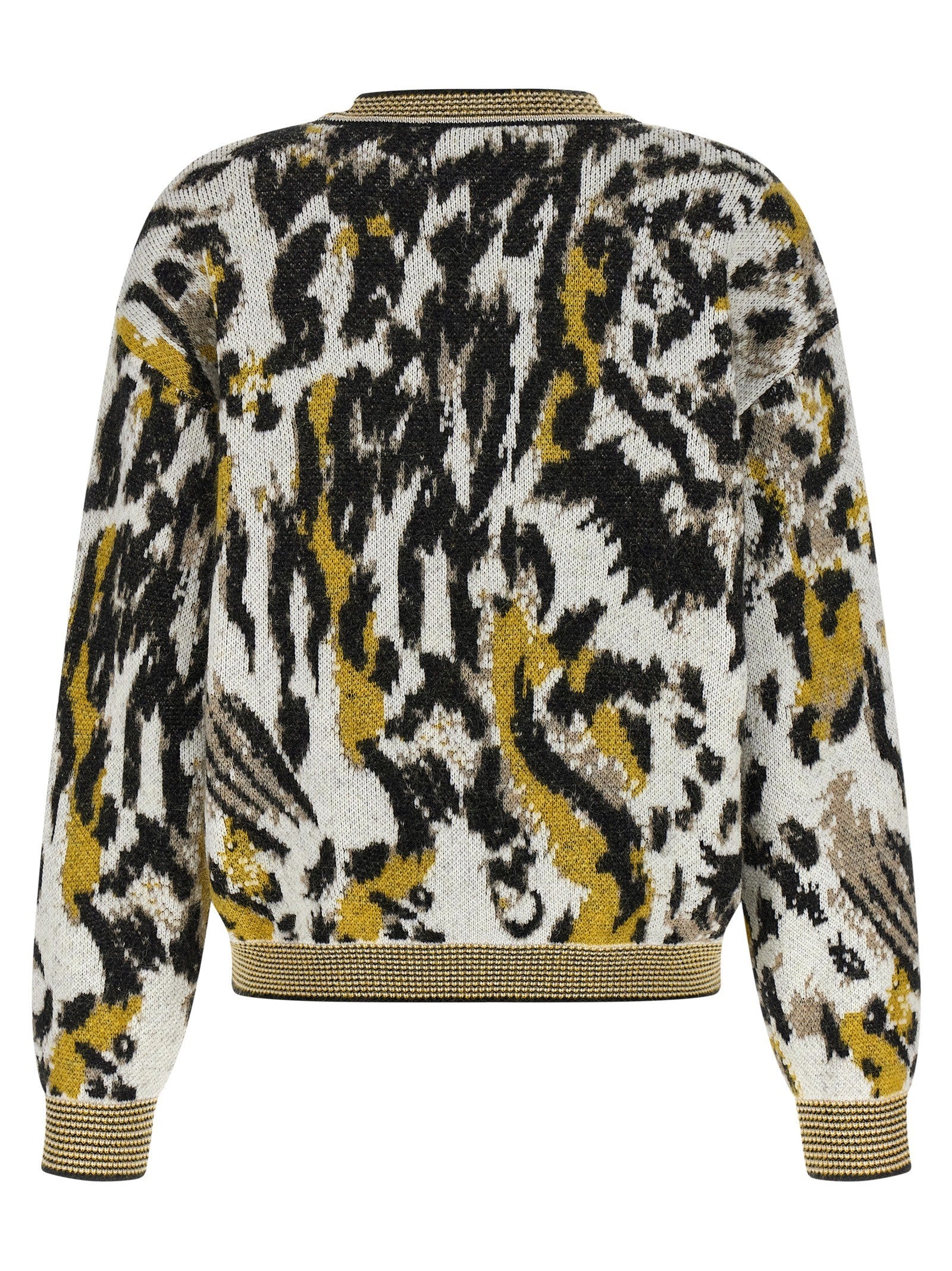 Missoni Animalier Motif Sweater Gold