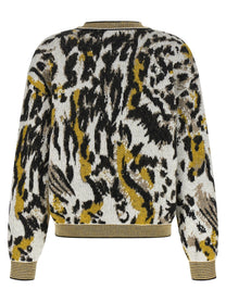Missoni Animalier Motif Sweater Gold
