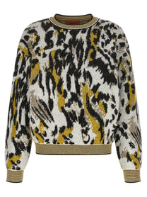 Missoni Animalier Motif Sweater Gold