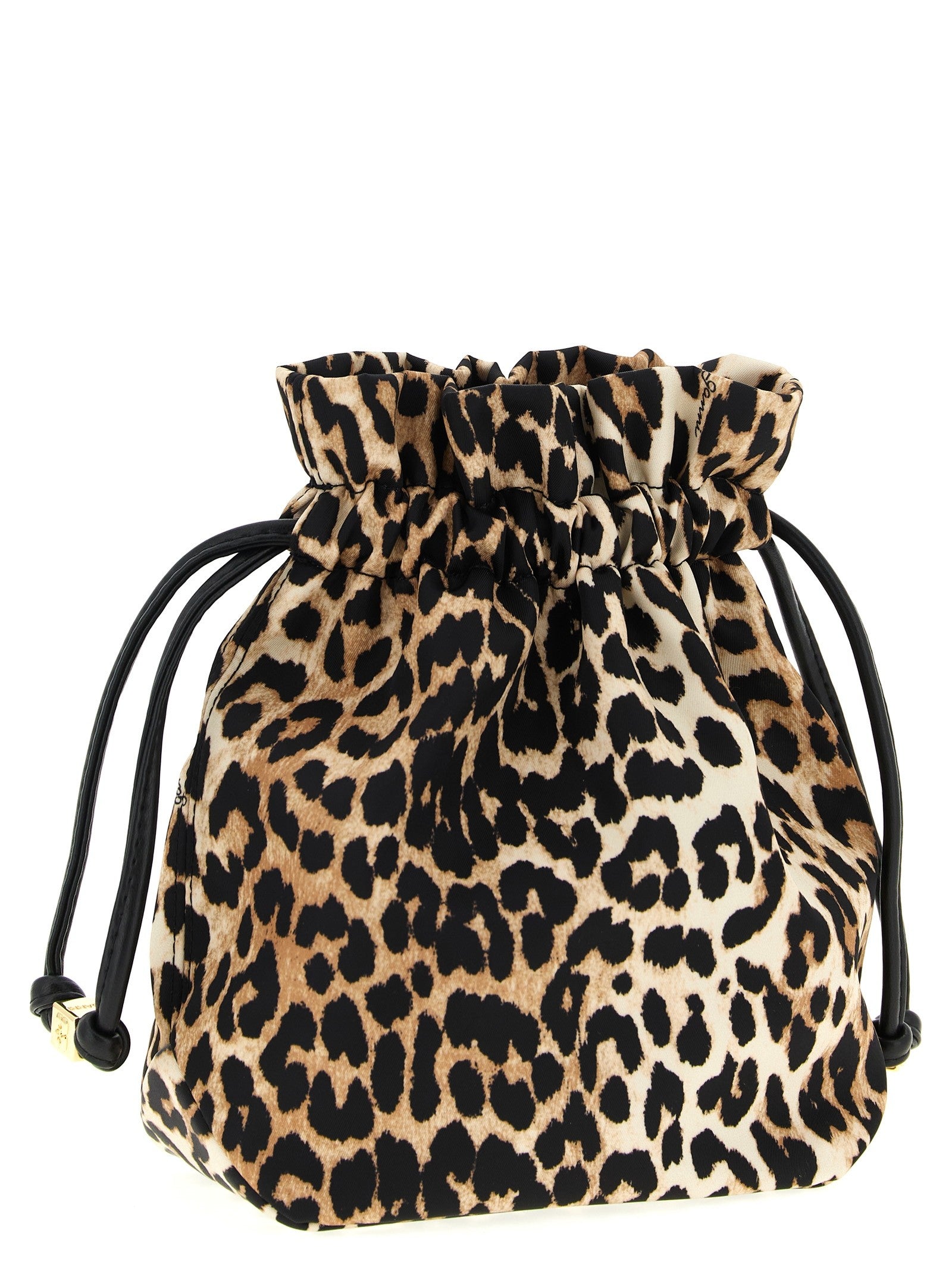 Ganni Animalier Pouch Brown