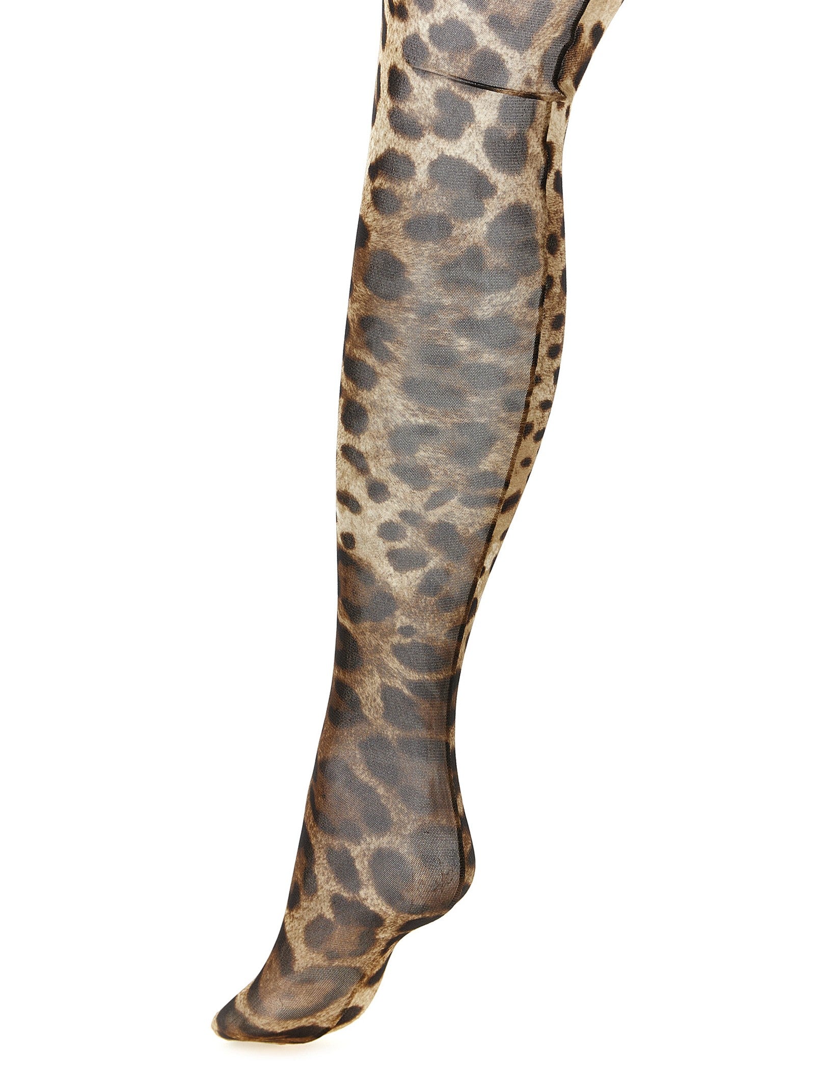 Dolce &amp; Gabbana Animalier Tights Brown