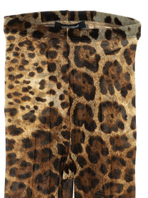 Dolce &amp; Gabbana Animalier Tights Brown