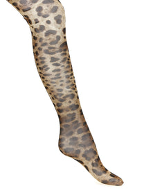 Dolce &amp; Gabbana Animalier Tights Brown