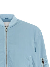 The Attico Anja Bomber Jacket Blue