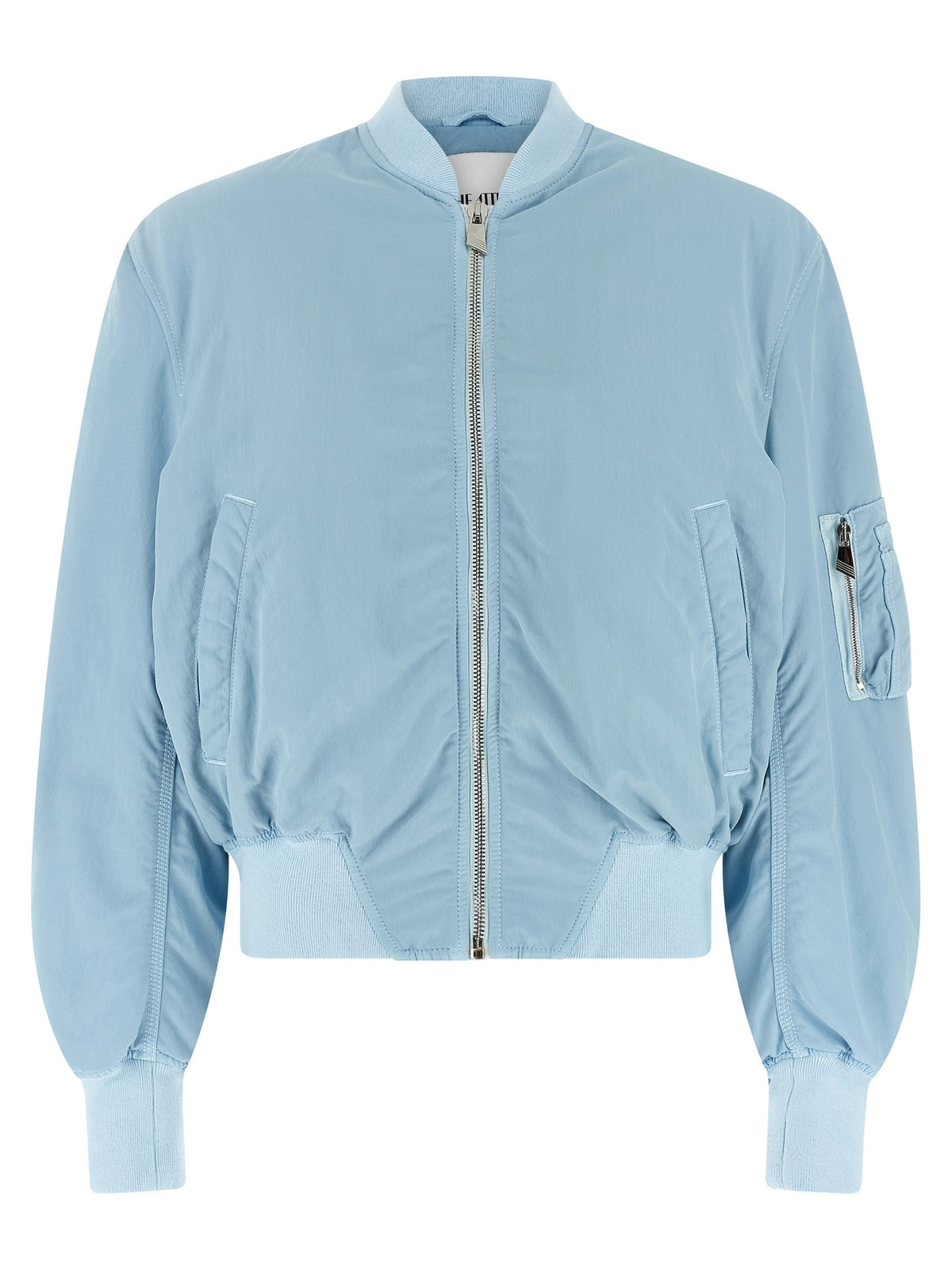 The Attico Anja Bomber Jacket Blue
